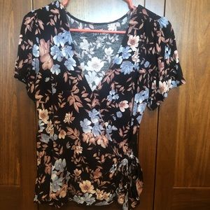 american eagle flower shirt